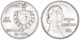Monedas Extranjeras
Cuba
Peso. AR. 1934. 26.74g. KM.22. MBC.