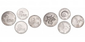 Monedas Extranjeras
Cuba
Lote de 4 monedas. Cuproníquel. 1981. INTUR. 5 (2), 10 y 25 Centavos. EBC a MBC+.