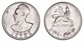 Monedas Extranjeras
Etiopía
50 Cents. AR. 1936. Haile Selassie. 7.01g. KM.37. MBC-.