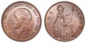 Monedas Extranjeras
Gran Bretaña Jorge V
Penny. AE. 1936. 9.50g. KM.838. Suave pátina con bonito color. Escasa así. EBC/EBC+.