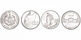 Monedas Extranjeras
Guatemala
25 Centavos. AR. Lote de 2 monedas. 1943 y 1960. KM.253 y 263. EBC- a MBC+.