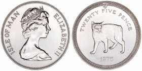 Monedas Extranjeras
Isla de Man Isabel II
25 Pence. AR. 1975. Manx Cat. 28.84g. KM.31a. EBC.