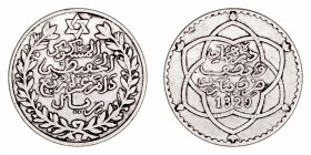 Monedas Extranjeras
Marruecos
1/4 Rial. AR. 1329 H (1911). 6.08g. Y.23. MBC-.