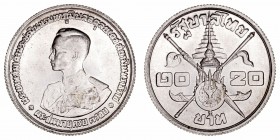 Monedas Extranjeras
Tailandia
20 Baht. AR. 1963. Rama IX. 20.09g. Y.86. EBC+.