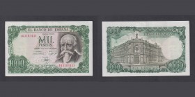 Billetes
Estado Español, Banco de España
1000 Pesetas. 17 septiembre 1971. Serie 4Q. ED.474c. EBC-.