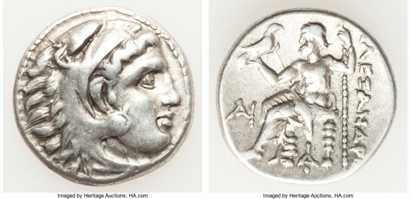 MACEDONIAN KINGDOM. Alexander III the Great (336-323 BC). AR drachm (17mm, 4.10 ...