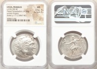 LYCIA. Phaselis. Ca. 218-185 BC. AR/AE fourree tetradrachm (33mm, 14.50 gm, 11h). NGC MS 4/5 - 4/5. Ancient forgery issue in the name and types of Ale...