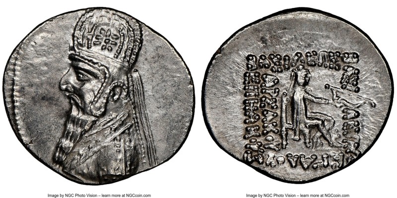 PARTHIAN KINGDOM. Mithradates II (ca. 121-91 BC). AR drachm (21mm, 4.05 gm, 12h)...