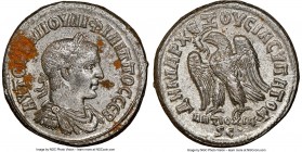 SYRIA. Antioch. Philip II (AD 247-249). BI tetradrachm (26mm, 12.08 gm, 1h). NGC MS 4/5 - 3/5. AYTOK K M IOYΛI ΦIΛIΠΠOC CЄB, laureate, draped and cuir...