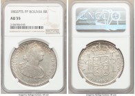 Charles IV 8 Reales 1802 PTS-PP AU55 NGC, Potosi mint, KM73. Conservatively graded. 

HID09801242017

© 2020 Heritage Auctions | All Rights Reserv...
