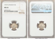 George V 5 Cents 1919 MS65 NGC, Ottawa mint, KM22. 

HID09801242017

© 2020 Heritage Auctions | All Rights Reserved