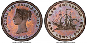 New Brunswick. Victoria Proof "Bust / Ship" 1/2 Penny Token 1843 PR62 Brown PCGS, KM1, Br-910, NB-1A1. 

HID09801242017

© 2020 Heritage Auctions ...