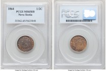 Nova Scotia. Victoria 1/2 Cent 1864 MS65 Red and Brown PCGS, London mint, KM7. 

HID09801242017

© 2020 Heritage Auctions | All Rights Reserved