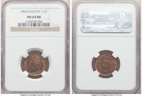 Nova Scotia. Victoria 1/2 Cent 1864 MS64 Red and Brown NGC, London mint, KM7.

HID09801242017

© 2020 Heritage Auctions | All Rights Reserved
