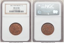 New Brunswick. Victoria Cent 1861 MS63 Red and Brown NGC, London mint, KM6. 

HID09801242017

© 2020 Heritage Auctions | All Rights Reserved