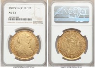 Charles IV gold 8 Escudos 1801 So-AJ AU53 NGC, Santiago mint, KM54. AGW 0.7615 oz. 

HID09801242017

© 2020 Heritage Auctions | All Rights Reserve...