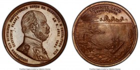 Prussia. Wilhelm I bronze "German Protectorate of Luderitzland" Medal 1884 MS63 Brown PCGS, Marienburg-10403. By Lauer. VERKUNDUNG DES DEUTSCHEN PROTE...