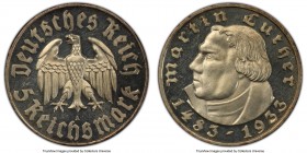 Third Reich Proof "Martin Luther" 5 Mark 1933-A Proof PR63 Cameo PCGS, Berlin mint, KM80, J-353. 

HID09801242017

© 2020 Heritage Auctions | All ...