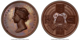Victoria bronzed copper Specimen "Metropolitan & Industrial Expo" Medal 1866 SP65 PCGS, D&W-71/189. 50mm. By Wyon. VICTORIA REGINA her diademed head l...