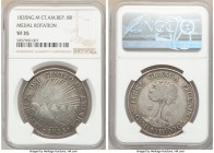 Central American Republic 8 Reales 1835 NG-M VF35 NGC, Nueva Guatemala mint, KM4. Medallic rotation variety. 

HID09801242017

© 2020 Heritage Auc...