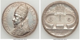 Papal States. Alexander VII silver "Completion of the Colonnades of St. Peter's Square" Medal Anno XII (1665/1666) XF (Tooled), Miselli-636. 41mm. 31....