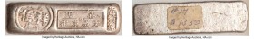 British Colony. Xiangxin Gold Shop silver Xianggang Yintiao Bar 2 Taels ND (c. 1960s) XF, Cribb-XC.B.1277. 63.9x18.9mm. 62.90gm. 

HID09801242017
...