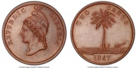 Republic copper Specimen Pattern 2 Cents 1847 SP63 Brown PCGS, KM-Pn2. Lovely chestnut brown with muted surfaces. 

HID09801242017

© 2020 Heritag...