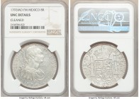 Charles IV 8 Reales 1793 Mo-FM UNC Details (Cleaned) NGC, Mexico City mint, KM109. Doubled portrait, patches of corrosion. 

HID09801242017

© 202...
