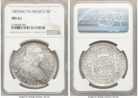 Charles IV 8 Reales 1805 Mo-TH MS61 NGC, Mexico City mint, KM109. Conservatively graded, full strike reflective surfaces. 

HID09801242017

© 2020...