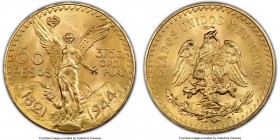 Estados Unidos gold 50 Pesos 1944 MS65 PCGS, Mexico City mint, KM481. AGW 1.2056 oz. 

HID09801242017

© 2020 Heritage Auctions | All Rights Reser...
