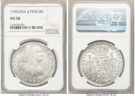 Charles IV 8 Reales 1795 LM-IJ AU58 NGC, Lima mint, KM97.

HID09801242017

© 2020 Heritage Auctions | All Rights Reserved
