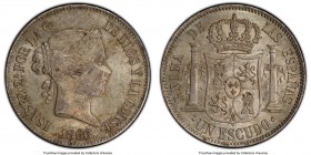 Isabel II Escudo 1866 MS62 PCGS, Madrid mint, KM626.1.

HID09801242017

© 2020 Heritage Auctions | All Rights Reserved