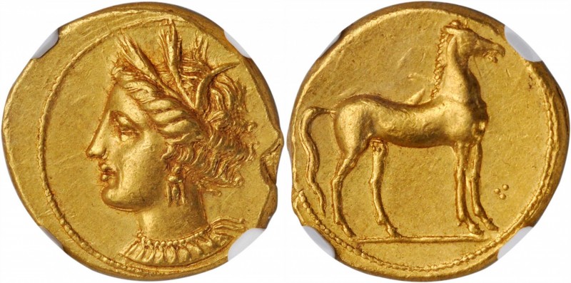 Carthage

ZEUGITANA. Carthage. AV Stater (9.44 gms), ca. 350-320 B.C. NGC AU, ...