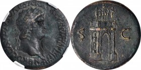 Nero, A.D. 54-68

NERO, A.D. 54-68. AE Sestertius (26.91 gms), Rome Mint, ca. A.D. 64. NGC Ch EF, Strike: 4/5 Surface: 4/5. Fine Style. Light Deposi...