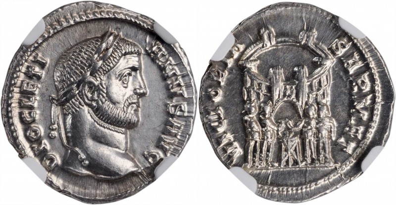 Diocletian, A.D. 284-305

DIOCLETIAN, A.D. 284-305. AR Argenteus (3.08 gms), T...