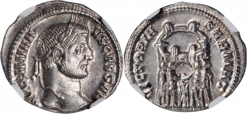 Galerius, A.D. 305-311

GALERIUS AS CAESAR, A.D. 293-305. AR Argenteus (3.21 g...