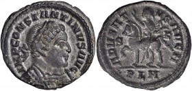 Constantine I, A.D. 307-337

Constantine's Arrival in London

CONSTANTINE I, A.D. 307-337. AE Follis (4.08 gms), Londinium Mint, A.D. 310-312. CHO...