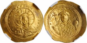 Constantine IX, 1042-1055

CONSTANTINE IX, 1042-1055. AV Histamenon Nomisma (4.40 gms), Constantinople Mint, 1049-1053. NGC MS, Strike: 5/5 Surface:...