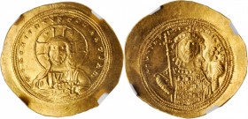 Constantine IX, 1042-1055

CONSTANTINE IX, 1042-1055. AV Histamenon Nomisma (4.40 gms), Constantinople Mint, 1049-1053. NGC Ch AU, Strike: 5/5 Surfa...