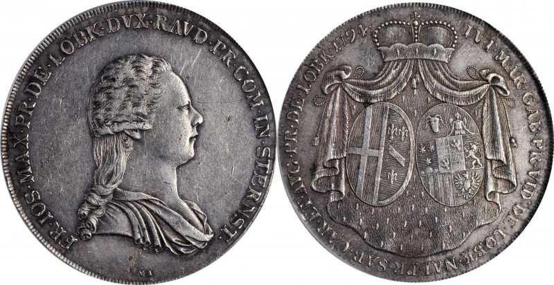 AUSTRIA

AUSTRIA. Lobkowitz-Sternstein. Taler, 1794 VI. Vienna Mint. Franz Jos...
