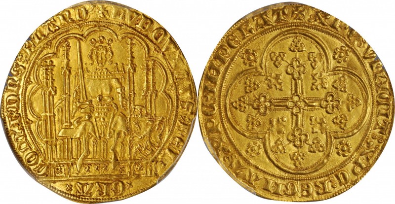 BELGIUM

BELGIUM. Flanders. Chaise d'Or, ND (1346-84). Louis II de Male. PCGS ...