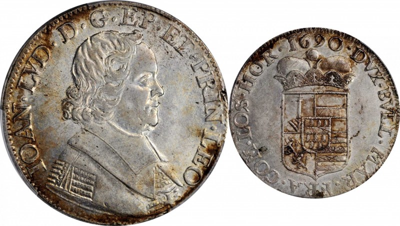 BELGIUM

BELGIUM. Liege. Patagon, 1690. Jean-Louis d'Elderen. PCGS MS-63 Gold ...