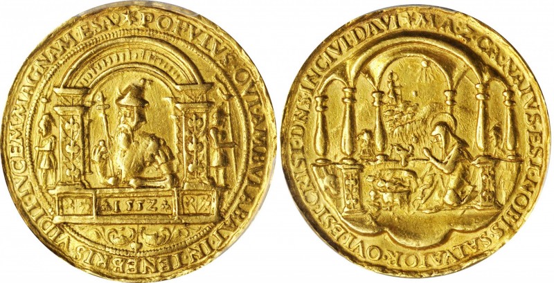 BOHEMIA

Possibly Unique Gold Medal Celebrating the Birth of Christ

BOHEMIA...