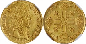 Louis XV and earlier (through 1774)

FRANCE. Louis d'Or, 1641-A. Paris Mint. Louis XIII. NGC MS-63.

Fr-410; KM-104; Gad-58. This boldly struck an...