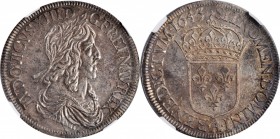 Louis XV and earlier (through 1774)

FRANCE. Ecu de 60 sols, 1643-A. Paris Mint. Louis XIII. NGC MS-62.

Dav-3797; KM-129.1; Gad-52. Point above c...
