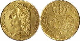Louis XV and earlier (through 1774)

FRANCE. Louis d'Or, 1772-A. Paris Mint. Louis XV. PCGS AU-55.

Fr-467; KM-556.1; Gad-342. A fairly SCARCE iss...