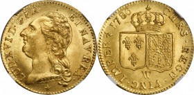 Louis XVI to Napoleon III (1774-1870)

FRANCE. Louis d'Or, 1786-W. Lille Mint. Louis XVI. NGC MS-65.

Fr-475; KM-591.15; Gad-361. Impressively vib...