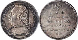 Louis XVI to Napoleon III (1774-1870)

FRANCE. Silver 5 Francs Essai (Pattern), 1814. Louis XVIII. PCGS SPECIMEN-61 Gold Shield.

Maz-802a; Gad-59...