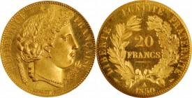 Louis XVI to Napoleon III (1774-1870)

An Impressive Gold Proof from the Short-Lived Second Republic

FRANCE. 20 Francs, 1850-A. Paris Mint. PCGS ...