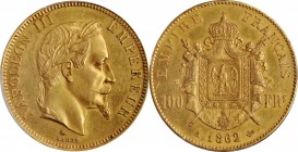 Louis XVI to Napoleon III (1774-1870)

FRANCE. 100 Francs, 1862-A. Paris Mint. Napoleon III. PCGS MS-61 Gold Shield.

Fr-580; KM-802.1; Gad-1136; ...